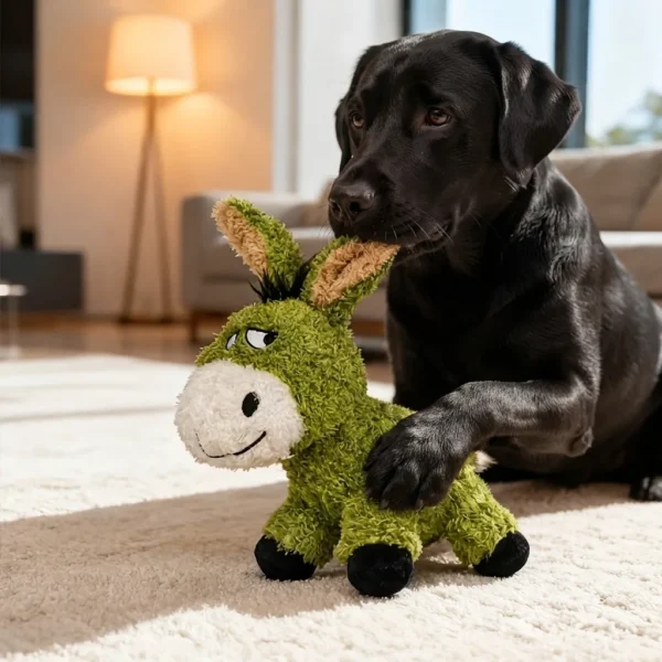 donkey-interactive-plush-dog-toy Interactive donkey plush dog toy