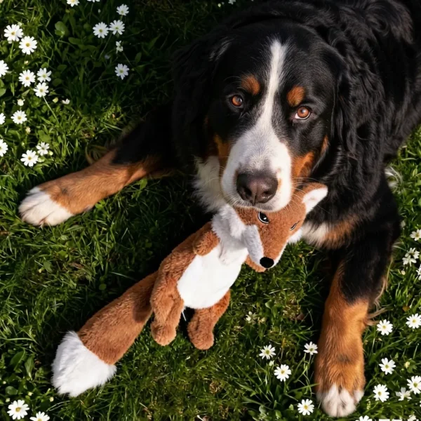 fox-plush-squeaky-dog-toy Plush fox squeaky toy for dogs