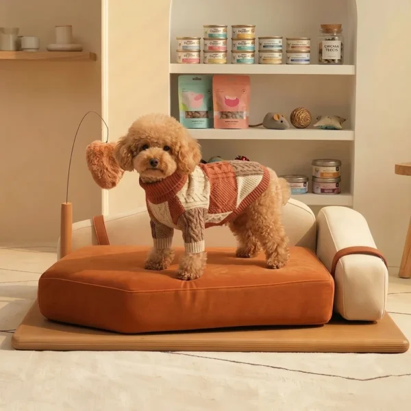 Arden elevated dog sofa bed for comfortable rest