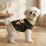Bear Knit Turtleneck Dog Sweater