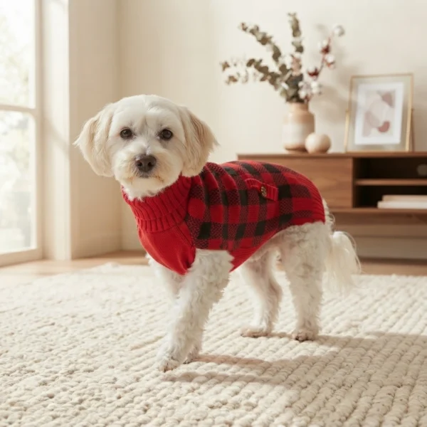 christmas-red-dog-sweater Red Christmas sweater for dogs