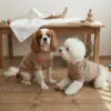 Coffee striped sweater for dogs