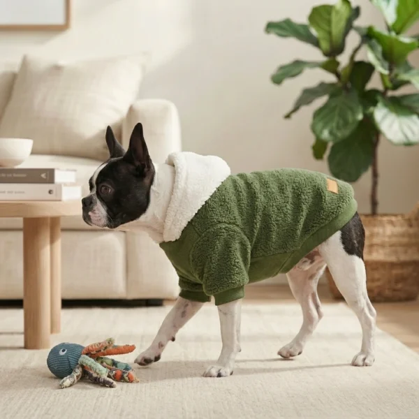 Cozy lined hoodie for dogs