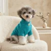 cyan-cable-knit-dog-sweater Cyan cable knit dog sweater