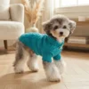 cyan-knit-dog-sweater Cyan Cable Knit Dog Sweater