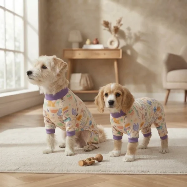dark-violet-cozy-dog-pajamas Cozy dark violet pajamas for dogs