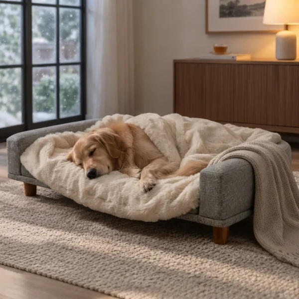 Hudson large dog bed providing comfortable support for dogs