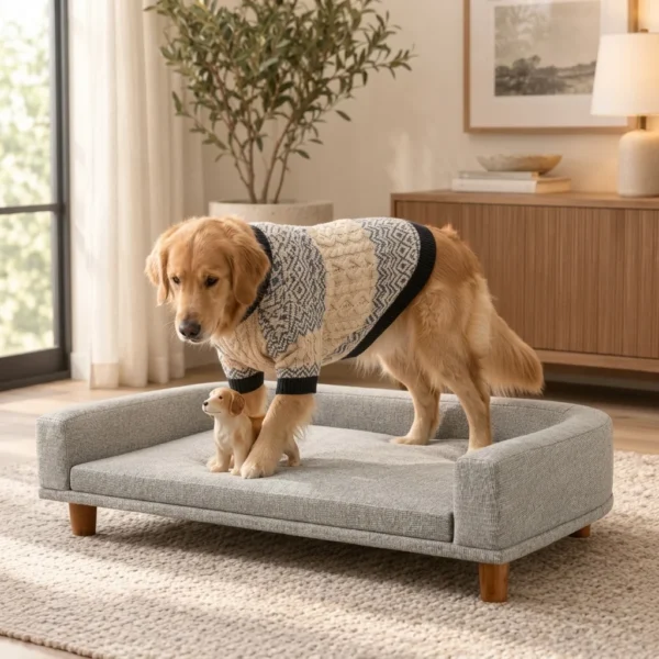 Hudson luxury large dog bed for comfortable sleeping