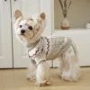 light-khaki-cozy-dog-sweater Light Khaki High Neck Dog Sweater