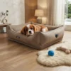 lumi-heated-dog-sofa-comfort Lumi heated dog sofa bed providing cozy comfort for dogs