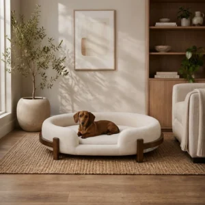 Luna elevated dog bed for comfortable pet sleeping