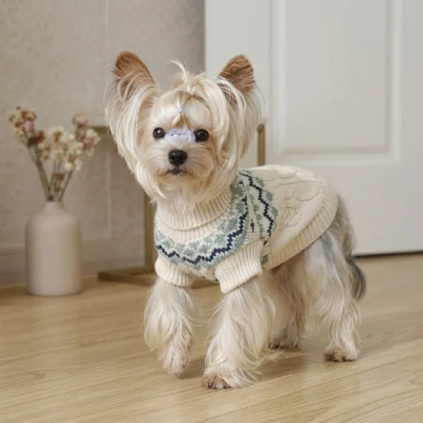 off-white-high-neck-knit-sweater Off White High Neck Dog Sweater