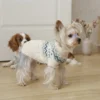 off-white-knit-dog-sweater Off white knit sweater for dogs