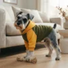 Orange Green Fleece Dog Hoodie