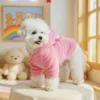 pink-bear-pattern-dog-sweater Pink Bear Dog Sweater