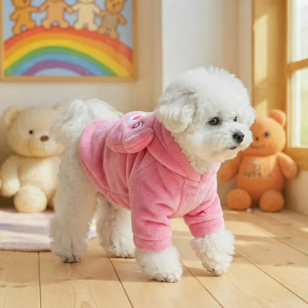 pink-bear-pet-sweater Pink bear pet sweater