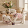 pink-cozy-flower-dog-sweater Cozy pink flower dog sweater