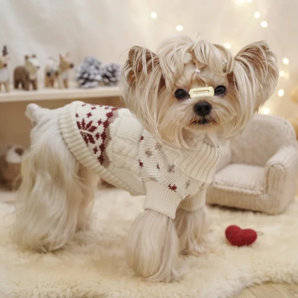 red-aspen-snowflake-dog-sweater Red Aspen snowflake dog sweater