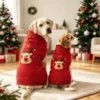 Red Christmas reindeer dog sweater
