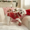 red-holiday-reindeer-dog-sweater Red holiday reindeer dog sweater