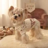 red-snowflake-knit-dog-sweater Red snowflake knit dog sweater