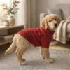 red-warm-dog-sweater Warm red dog sweater for chilly days