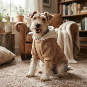 Soft fleece hoodie for dogs