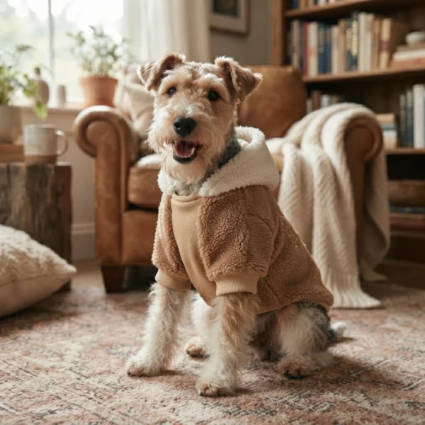Soft fleece hoodie for dogs