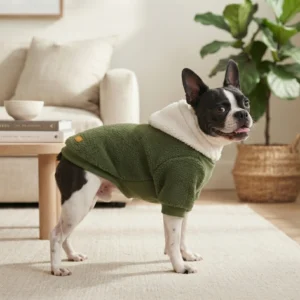 Soft fleece lined hoodie for dogs