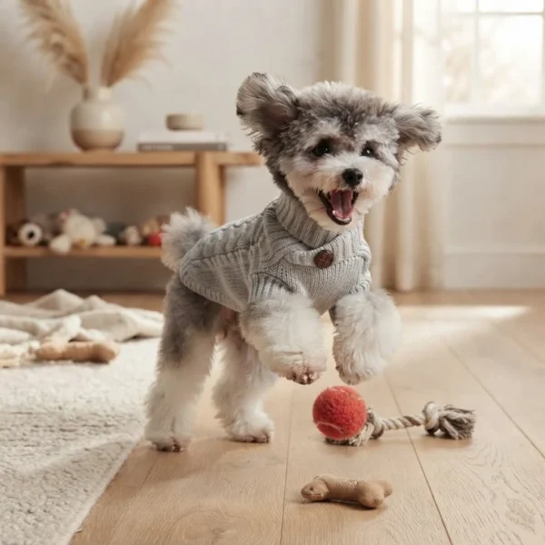 space-gray-warm-knit-dog-sweater Space gray warm knit dog sweater