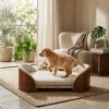 Wellington raised wooden dog bed for elevated comfort