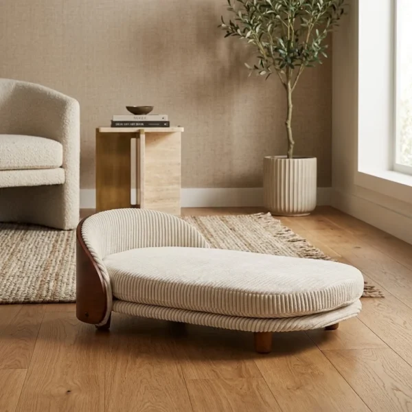 oakley-wood-dog-bed-home Oakley Elevated Wood Dog Bed