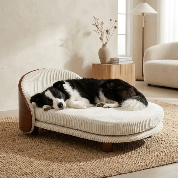 oakley-wooden-elevated-dog-bed Oakley wooden elevated dog bed with a raised design