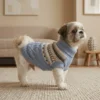 sky-blue-knit-dog-sweater Sky blue knit sweater for dogs